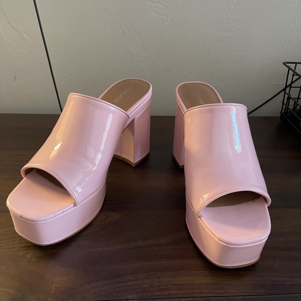 Pink Abound platform heels